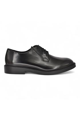 Scarpa lacci uomo in pelle spazzolata colore nero. ANTICA CUOIERIA | 23050-NERO